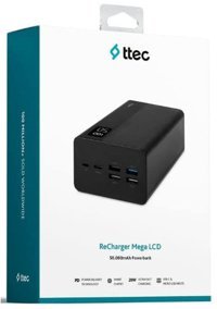 Ttec 50000 mAh Hızlı Şarj Micro USB Powerbank Beyaz