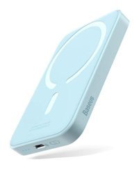 Baseus 6000 mAh Hızlı Şarj Mıknatıslı Type C Kablosuz Powerbank Mavi