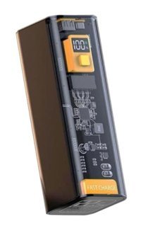 Coofbe 30000 mAh Hızlı Şarj Type C Powerbank Şeffaf