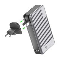 Xipin T106 10000 mAh Hızlı Şarj Micro Lightning - Type C - USB Powerbank Gümüş
