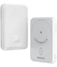 Shaza 5000 Mah 5000 mAh Hızlı Şarj Mıknatıslı Powerbank Beyaz