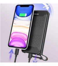 Wiwu Pc905 10000 mAh Hızlı Şarj Micro Type C - USB Powerbank Siyah