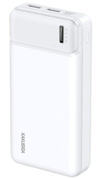 Kakusiga 20000 mAh Hızlı Şarj Micro Type C - USB Powerbank Beyaz