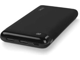 Ttec Powerslim Lcd 10000 mAh Hızlı Şarj Micro Lightning - Type C - USB Powerbank Siyah