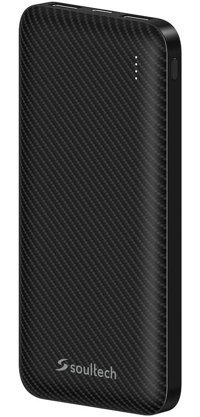 Soultech Bt141S Carbon 10000 mAh Hızlı Şarj Micro USB Powerbank Siyah