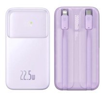 Baseus Comet Series 20000 mAh Hızlı Şarj Type C Powerbank Mor
