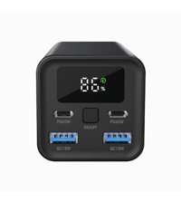 Soultech Bt265S Scuti 20000 mAh Hızlı Şarj Micro Type C - USB Powerbank Siyah