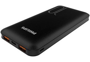 Philips Dlp6812Cb 10000 mAh Hızlı Şarj Type C - USB Powerbank Siyah