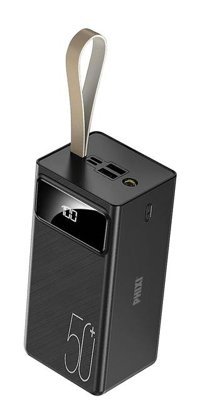 Phixi Force P50 50000 mAh Hızlı Şarj Mini USB Powerbank Siyah