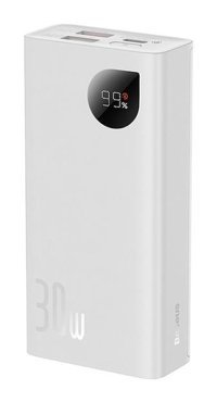 Baseus Adaman2 Digital Display 10000 mAh Hızlı Şarj Type C Powerbank Beyaz