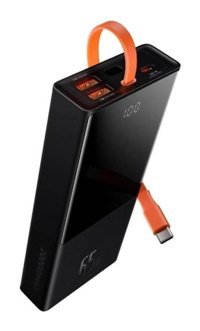 Baseus 20000 mAh Hızlı Şarj Mıknatıslı Dijital Göstergeli Type C Powerbank Siyah