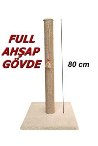 Turkuaz Oyuncaklı 80 cm Kedi Tırmalama Direği
