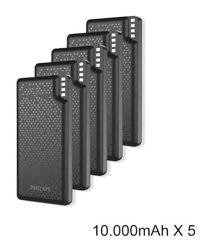 Philips 50000 mAh Hızlı Şarj Micro USB Powerbank Siyah