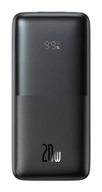 Baseus Bipow Pro 10000 mAh Hızlı Şarj Dijital Göstergeli Type C Powerbank Siyah