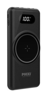 Phixi Force Pw12 10000 mAh Hızlı Şarj Mıknatıslı Type C Powerbank Siyah