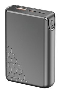 Tarzbu A6Q 10000 mAh Hızlı Şarj Mıknatıslı Lightning - Type C Powerbank Siyah