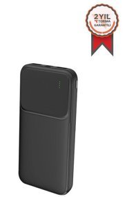 FullMoon P-1010 10000 mAh Hızlı Şarj Mini USB Powerbank Siyah