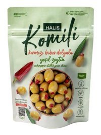 Komili Biberli Yeşil Zeytin 170 gr