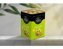 Asa Domat Tuzlu Yeşil Zeytin Teneke 10 kg