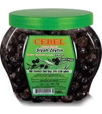 Cebel Gemlik Siyah Zeytin Pet Kavanoz 1 kg