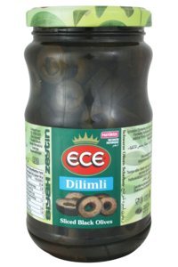 Ece Tuzsuz Dilimli Siyah Zeytin Kavanoz 150 gr