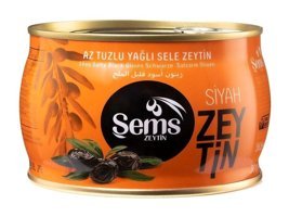 Şems Tuzlu Sele Siyah Zeytin Teneke 300 gr