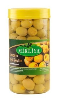 Mirliya Limonlu Yeşil Zeytin Pet Kavanoz 1 kg