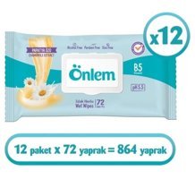 Önlem Papatya Kokulu 72 Yaprak 12'li Islak Mendil