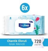 Deep Fresh Otantik 120 Yaprak 6'lı Islak Mendil