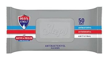 Sleepy Antibakteriyel 50 Yaprak Islak Mendil
