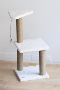 Kayton Oturaklı Oyuncaklı Katlı 66 cm Kedi Tırmalama Tahtası