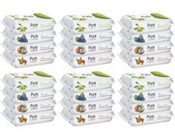 Pure Baby Wipes Zeytinyağlı 50 Yaprak 24'lü Islak Mendil