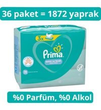 Prima 52 Yaprak 36'lı Islak Mendil