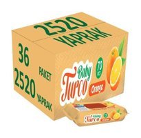 Baby Turco Portakal 70 Yaprak 36'lı Islak Mendil