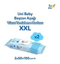 Uni Baby Vücut Temizleme 50 Yaprak 4'lü Islak Mendil