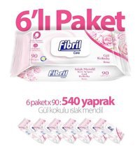 Fibril Sensitive 90 Yaprak 6'lı Islak Mendil