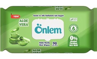 Önlem Aloe Veralı 90 Yaprak Islak Mendil