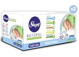 Sleepy Natural Yenidoğan 60 Yaprak 24'lü Islak Mendil