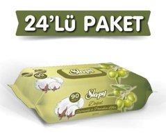 Sleepy Zeytinyağlı 90 Yaprak 24'lü Islak Mendil