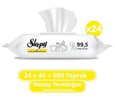 Sleepy Yenidoğan 40 Yaprak 24'lü Islak Mendil
