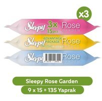 Sleepy Rose Garden 15 Yaprak 9'lu Islak Mendil