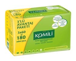 Komili Klasik 60 Yaprak 6'lı Islak Mendil