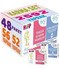 Hipp Baby Sanft Klasik Yenidoğan Zeytinyağlı 52 Yaprak 3'lü Islak Mendil