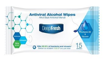Deep Fresh Antibakteriyel 15 Yaprak Islak Mendil