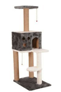 Nursoft Oturaklı Oyuncaklı Katlı 124 cm Kedi Tırmalama Evi