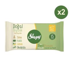 Sleepy Doğal 300 Yaprak 10'lu x 2 Adet Islak Mendil