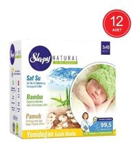Sleepy Natural Ultra Hassas Yenidoğan 12 Yaprak 3'lü Islak Mendil