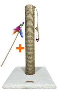 Armoni Oyuncaklı 52 cm Kedi Tırmalama Tahtası Beyaz