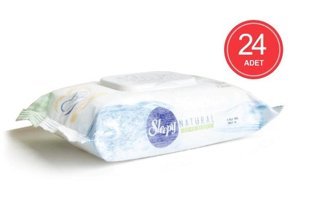 Sleepy Natural Ultra Hassas Yenidoğan Zeytinyağlı 40 Yaprak 24'lü Islak Mendil
