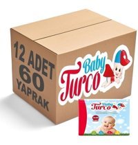 Baby Turco Klasik 60 Yaprak 12'li Islak Mendil